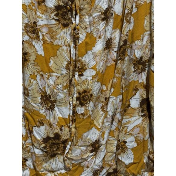 Maurices Plus sz 3x floral Daisy Top cold Shoulder Crochet Cottagecore Boho - Picture 3 of 16